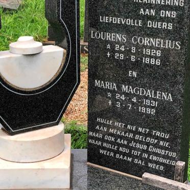 PREEZ Lourens Cornelius, du 1926-1986 &amp; Maria Magdalena 1931-1992
