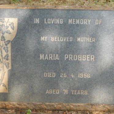 PROSSER Maria -1956
