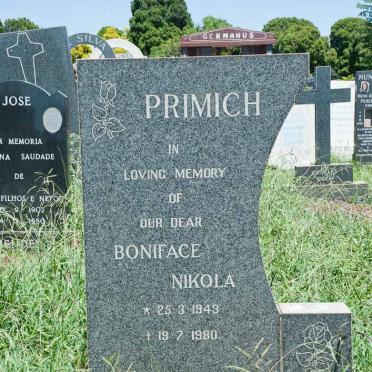 PRIMICH Boniface Nikola 1943-1980