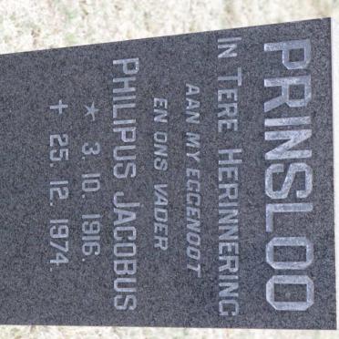 PRINSLOO Philipus Jacobus 1916-1974