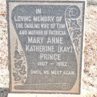 PRINCE Mary Anne Katherine 1907-1962