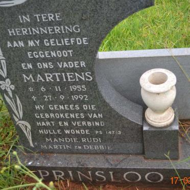 PRINSLOO Martiens 1955-1992