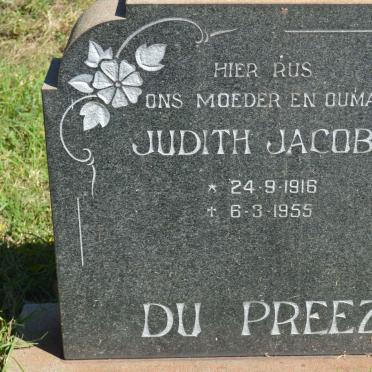 PREEZ Judith Jacoba, du 1916-1955