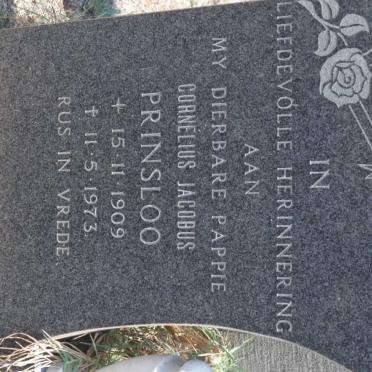 PRINSLOO Cornelius Jacobus 1909-1973