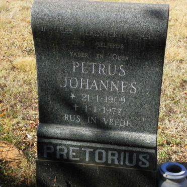 PRETORIUS Petrus Johannes 1909-1977