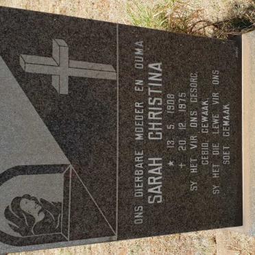 PRETORIUS Sarah Christina 1908-1975