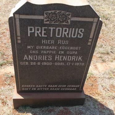 PRETORIUS Andries Hendrik 1900-1970