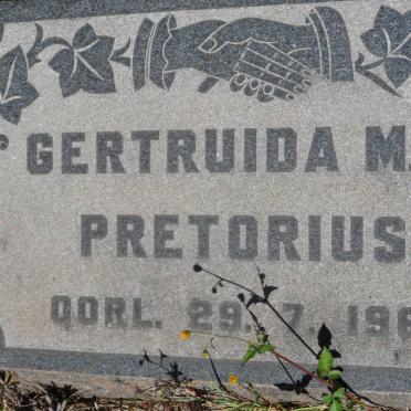 PRETORIUS Gertruida M.M. -1961