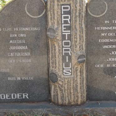 PRETORIUS Joseph Johannes 1887-1964 &amp; Johanna Catharina 1888-1968
