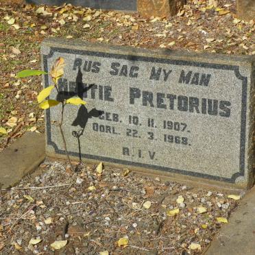 PRETORIUS Hentie 1907-1968