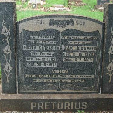 PRETORIUS Izak Johannes 1888-1950 &amp; Engela Catharina VICTOR 1893-1973