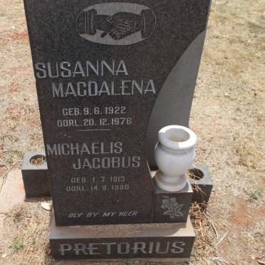 PRETORIUS Michaelis Jacobus 1913-1980 &amp; Susanna Magdalena 1922-1976