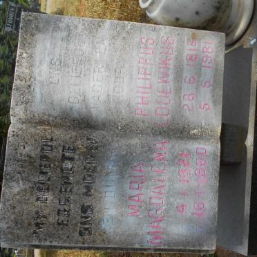 PUTTER Philippus Lodewikus 1916-1981 &amp; Maria Magdalena 1921-1960