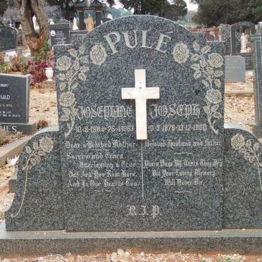 PULE Joseph 1879-1960 &amp; Josephine 1884-1963