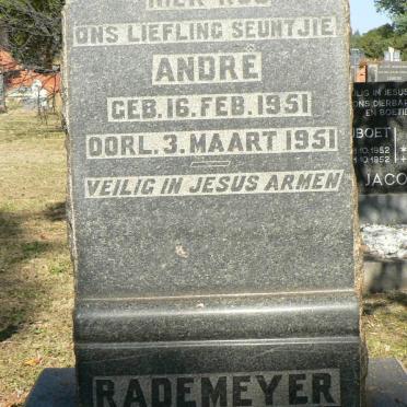 RADEMEYER Andre 1951-1951