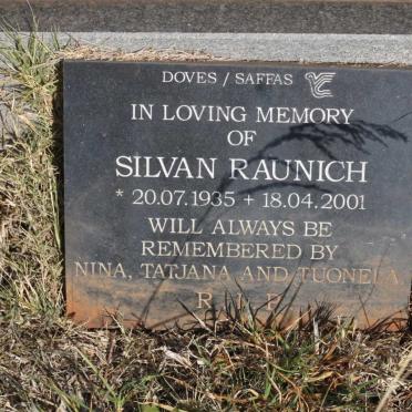 RAUNICH Silvan 1935-2001
