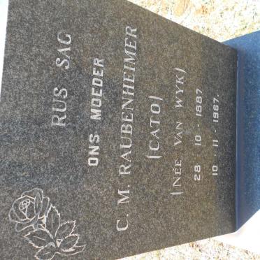 RAUBENHEIMER C.M. nee VAN WYK 1887-1967