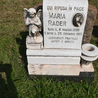 RADER Maria 1895-1965