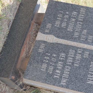 RABIE Susara Carolina nee MYBURG 1887-1963 :: BOOYSEN Susara Carolina nee VAN WYK 1912-1983
