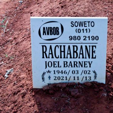 RACHABANE Joel Barney 1946-2021