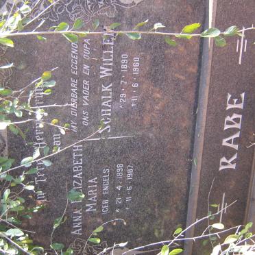 RABE Schalk Willem 1890-1960 &amp; Anna Elizabeth Maria ENGELS 1898-1987