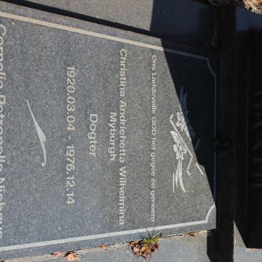 RAATH Cornelia Petronella 1891-1962 :: MYBURGH Christina Andriehetta Wilhelmina 1920-1976