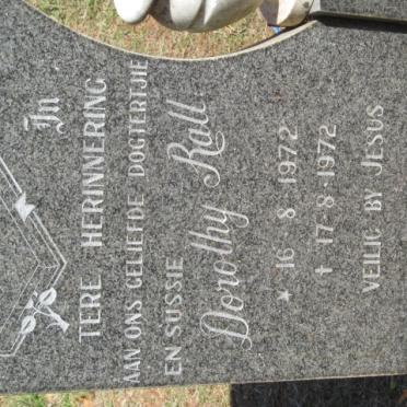 RALL Dorothy 1972-1972