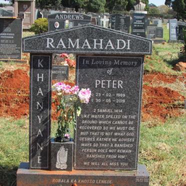 RAMAHADI Khanyane Peter 1969-2019