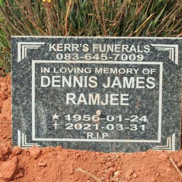 RAMJEE Dennis James 1956-2021