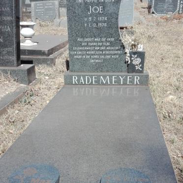 RADEMEYER Joe 1924-1976 :: RADEMEYER Max 1925-2016