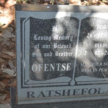 RATSHEFOLA Ofentse 2010-2010