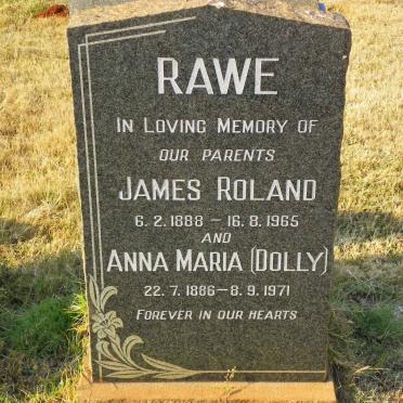 RAWE James Roland 1888-1965 &amp; Anna Maria 1886-1971