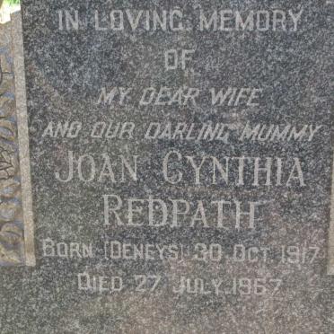 REDPATH Joan Cynthia nee DENYS 1917-1967