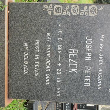 REZEK Joseph Peter 1915-1990