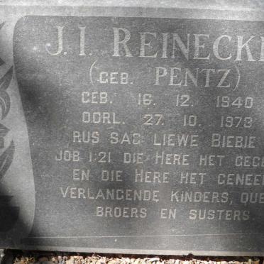 REINECKE J.I. nee PENTZ 1940-1973