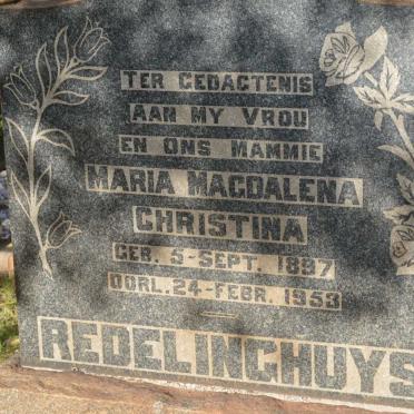 REDELINGHUYS Maria Magdalena Christina 1897-1953