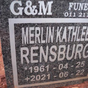 RENSBURG Merlin Kathleen 1961-2021