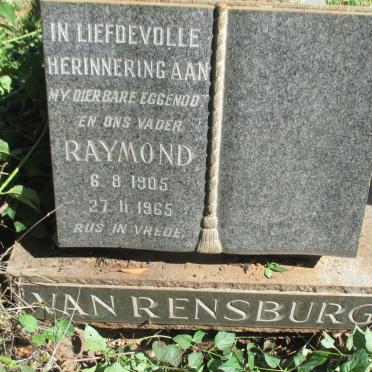RENSBURG Raymond, van 1905-1965