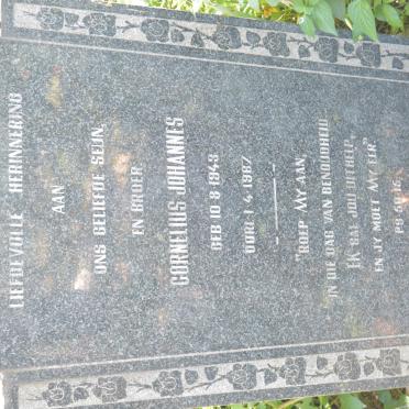 RENSBURG Cornelius Johannes, Janse van 1943-1967