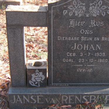 RENSBURG Johan, Janse van 1939-1960