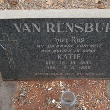 RENSBURG Katie, van 1907-1960