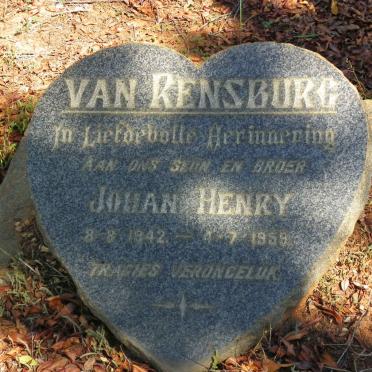 RENSBURG Johan Henry, van 1942-1959