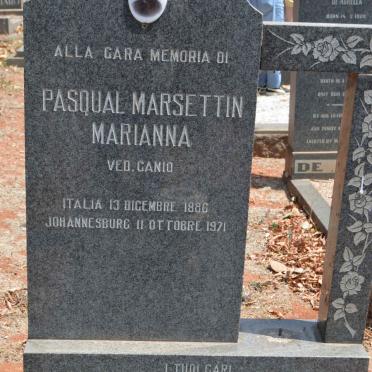 RICORDANDOTI Pasqual Marsettin Marianna 1886-1971