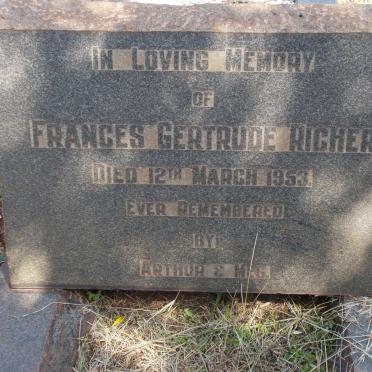 RICHER Frances Gertrude -1953