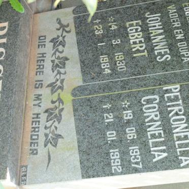 RISSEEUW Johannes Egbert 1930-1984 &amp; Petronella Cornelia 1937-1992