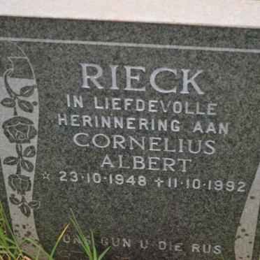 RIECK Cornelius Albert 1948-1992