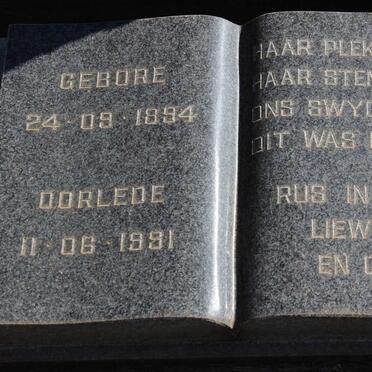 RIEKERT Balthazer Johannes 1886-1961 &amp; ? 1894-1991