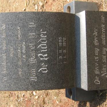 RIDDER Jan Karel H.P., de 1895-1972