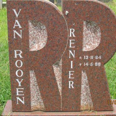 ROOYEN Renier, van 1964-1988