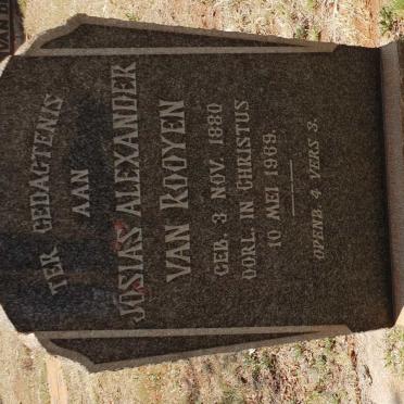ROOYEN Josias Alexander, van 1880-1969
